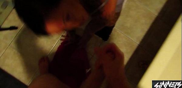  step mom chantelle fox blows you in bathroom